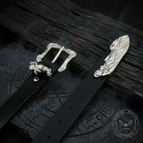 Vintage Cherub And Holy Saint PU Leather Belt