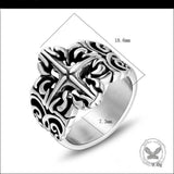 Vintage Classical Pattern Stainless Steel Ring