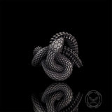 Vintage Coiled Snake Sterling Silver Animal Ring | Gthic.com