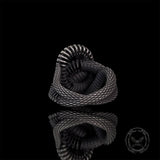 Vintage Coiled Snake Sterling Silver Animal Ring
