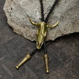 Vintage Cow Skull Alloy Bolo Tie | Gthic.com
