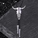 Vintage Cow Skull Alloy Bolo Tie | Gthic.com