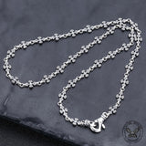 Vintage Cross Link Sterling Silver Necklace | Gthic.com