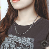 Vintage Cross Link Sterling Silver Necklace | Gthic.com