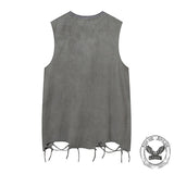 Vintage Cross Rock Star Sleeveless Print Vest | Gthic.com