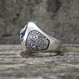 Vintage Demon Skull Silver Ring | Gthic.com