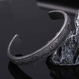 Vintage Devil Eye Stainless Steel Cuff Bracelet