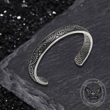 Vintage Devil Eye Stainless Steel Cuff Bracelet