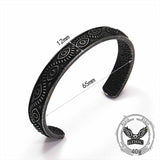 Vintage Devil Eye Stainless Steel Cuff Bracelet