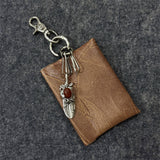 Vintage Dice Gem Feather PU Leather Wallet | Gthic.com