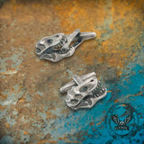 Vintage Dinosaur Skull Copper Cufflinks 01 | Gthic.com
