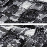 Vintage Distressed Plaid Long Sleeve Shirt Coat