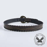 Vintage Distressed Rivet Embossed PU Leather Belt 02 | Gthic.com