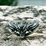 Vintage Domineering Dragon Head Sterling Silver Ring
