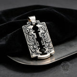 Vintage Double Eagle Stainless Steel Hollow Tag Pendant
