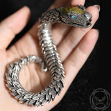 Vintage Dragon Ouroboros Copper Alloy Bracelet | Gthic.com