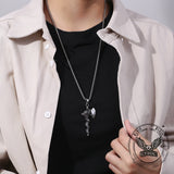 Vintage Dragon Tomahawk Stainless Steel Viking Pendant