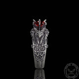 Vintage Dragon Zircon Sterling Silver Ring | Gthic.com