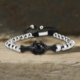 Vintage Eagle Claw Beaded Stainless Steel Bracelet | Gthic.com