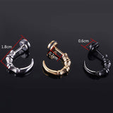 Vintage Eagle Claw Stainless Steel Earrings