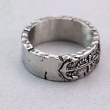 Vintage Eight-Pointed Star Pirate Anchor Stainless Steel Ring | Gthic.com