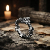 Vintage Engraved Cross Stainless Steel Ring