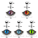 Vintage Evil Eye Design Alloy Belly Ring