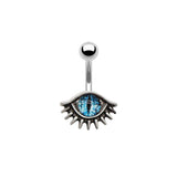 Vintage Evil Eye Design Alloy Belly Ring | Gthic.com