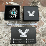 Vintage Eye of Ra Stainless Steel Pendant