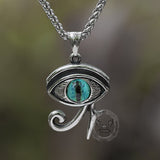 Vintage Eye of Ra Stainless Steel Pendant