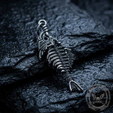 Vintage Fish Skeleton Stainless Steel Pendant | Gthic.com