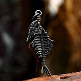 Vintage Fish Skeleton Stainless Steel Pendant