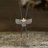 Vintage Flying Eagle Alloy Animal Bolo Tie