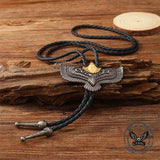 Vintage Flying Eagle Alloy Animal Bolo Tie
