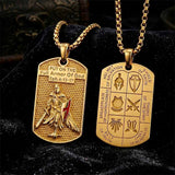 Vintage Full Armor of God Knight Stainless Steel Pendant