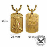 Vintage Full Armor of God Knight Stainless Steel Pendant