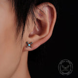 Vintage Gem Cross Arrow Stainless Steel Stud Earrings | Gthic.com