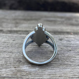 Vintage Geometric Bohemian Pattern Stainless Steel Ring