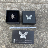 Vintage Geometric Bohemian Pattern Stainless Steel Ring