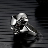 Vintage Goggles Skull Stainless Steel Ring