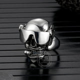 Vintage Goggles Skull Stainless Steel Ring