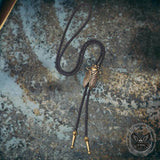 Vintage Gold Cicada Alloy Cowboy Bolo Tie