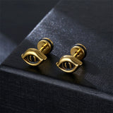 Vintage Gothic Demon Eye Stainless Steel Earrings 01 | Gthic.com