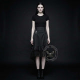 Vintage Gothic Lace-Panel Lolita Mid-Length Skirt | Gthic.com