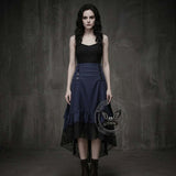 Vintage Gothic Lace-Panel Lolita Mid-Length Skirt | Gthic.com