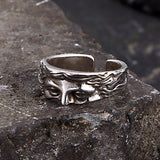 Vintage Half Face Venus Copper Open Ring