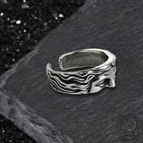 Vintage Half Face Venus Copper Open Ring | Gthic.com