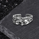 Vintage Half Face Venus Copper Open Ring | Gthic.com