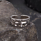 Vintage Half Face Venus Copper Open Ring