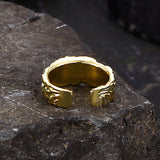 Vintage Half Face Venus Copper Open Ring